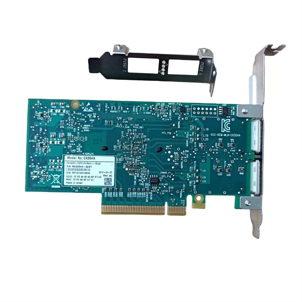 Mellanox MCX354A-QCBT 10Gb SFP - 10Gb Sfp+ Pcie Network Card Dual Port 评论和价格