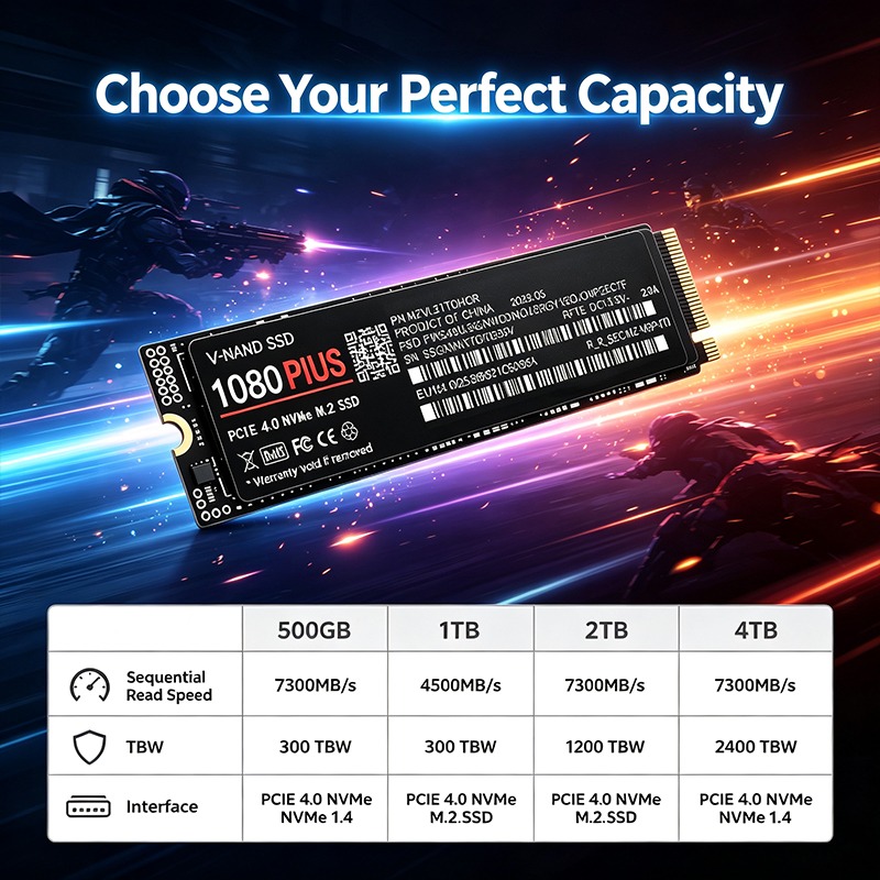 1080 Plus M.2 NVMe PCIe 4.0 So - M.2 Nvme 4Tb Pcie 4.0 Ssd 评论和价格