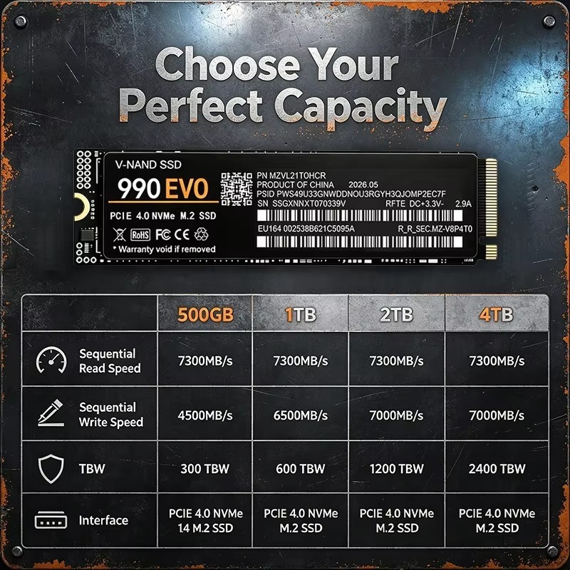 990 EVO M.2 2280 NVMe PCIe 4.0 - M.2 Nvme 4Tb Pcie 4.0 Ssd 评论和价格